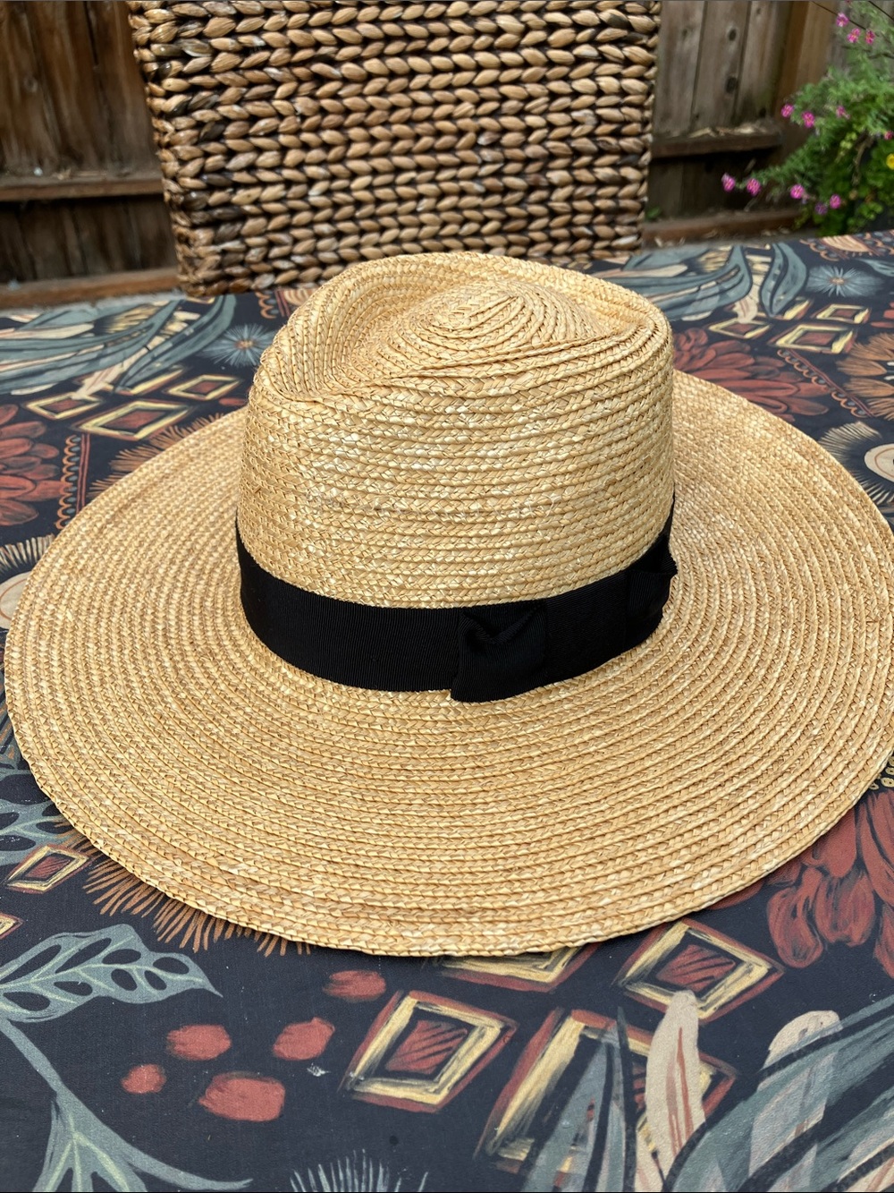 NWOT Brixton Joanna Woven Hat in Honey Color, Sz Small